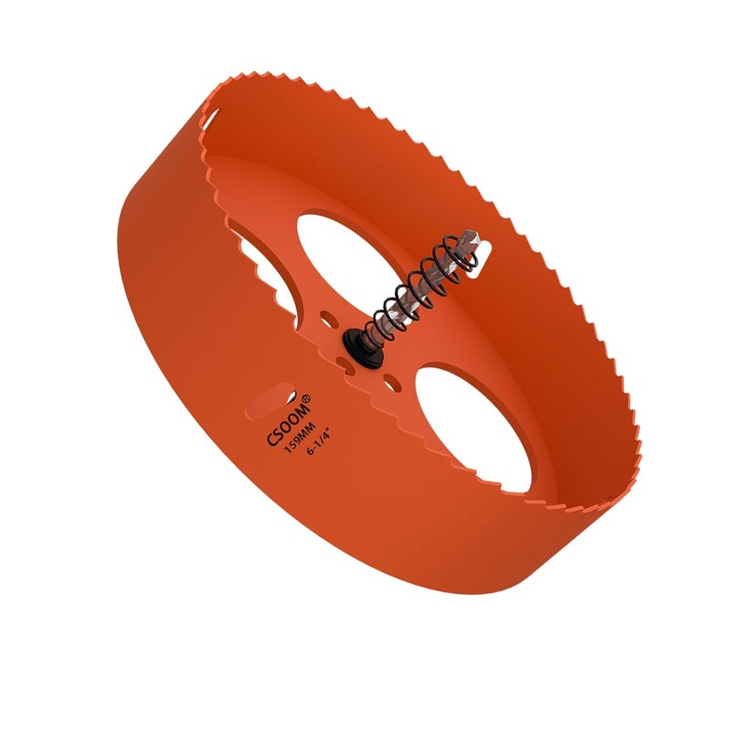 CSOOM 6-1/4" (159mm) Bi-Metal Hole Saw for Plastic, Wood, Plywood, Thin Steel and Thin Aluminum Sheets - Image 1